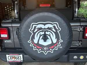 University Of Georgia Bulldogs Officially Licensed Tire Cover - Handmade In USA, Exact Fit