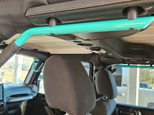 Jeep Wrangler Front and Rear Grab Handles; Tropical Breeze Teal