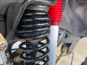 Jeep Wrangler TJ Front Shocks Rancho RS5000X Front Shock Pair For 97-06 Jeep Wrangler TJ/LJ With 2.5-4 Inch Lift | Gas Charged, Progressive Valving TJ LJ Jeep Lift Kit Shocks