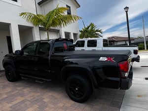 Spec-D Tuning Glossy Black Rear Window Roof Spoiler For 2016-2022 Toyota Tacoma – Cab Wing, 3-Piece Kit
