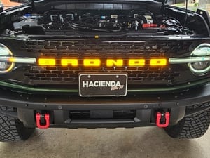 Emblema LED Para Rejilla De Ford Bronco 2021-2026 - Con Cámara Frontal, Luz ámbar O Blanca, Instalación Plug-N-Play