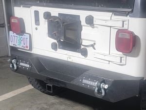Jeep Wrangler Rock Crawler Rear Bumper with LED Lights (87-06 Jeep
