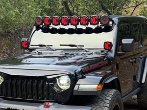 KC HiLiTES Jeep Wrangler 50-Inch Light Bar Overhead Mount 7327 (18