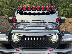 KC HiLiTES Jeep Wrangler 50-Inch Light Bar Overhead Mount 7327 (18