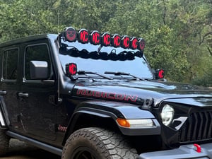 KC HiLiTES Jeep Wrangler 50-Inch Light Bar Overhead Mount 7327 (18